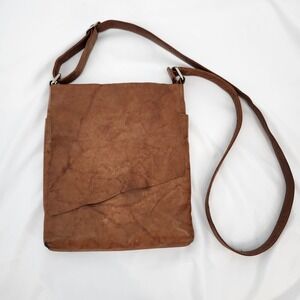 Brown Genuine Leather Crossbody Bag RFID Indie Earthy‎ Boho Travel Shoulder Bag